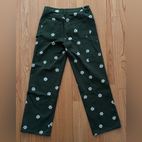 PacSun Stamped Floral Boyfriend Carpenter Pants - Picture 6 of 9
